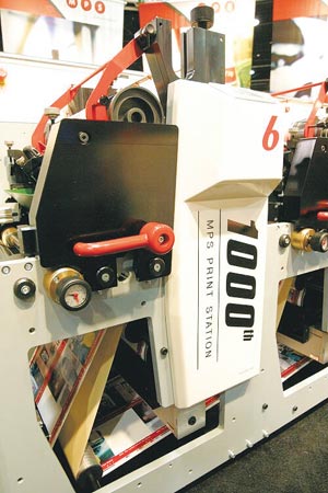 Тысячная печатная секция MPS в машине EF410